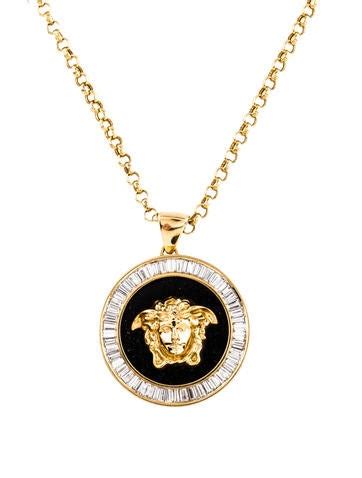 chaine versace or 18k|Versace necklace 18k.